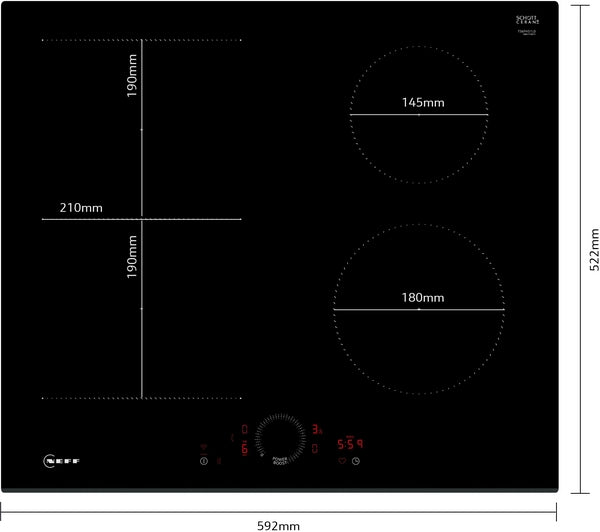 N 70, Induction hob, 60 cm, surface mount without frameme-24