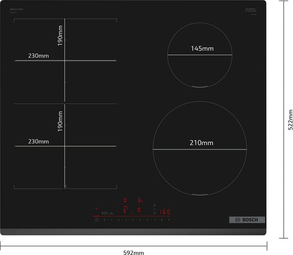 Bosch PIX631HC1E Series 6, Induction hob, 60 cm, surface mount without frame-17