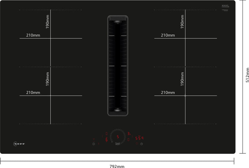 Neff Venting Hobs N 70 V58PHQ4C0