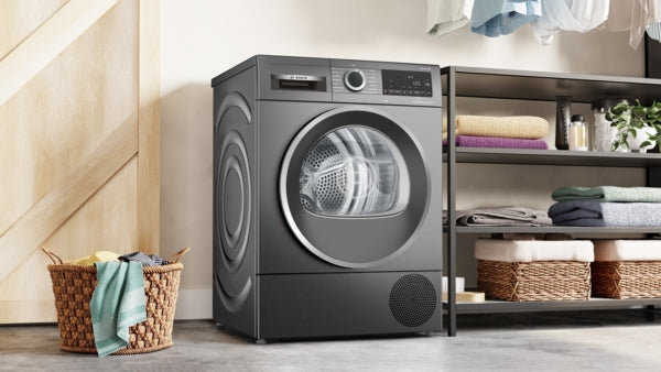 Bosch WQG245R2GB Series 6, Heat pump tumble dryer, 9 kg, Cast iron grey-19