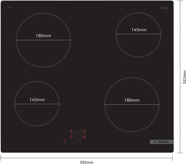 Bosch PKE61RAA8B Series 2, Electric hob, 60 cm, surface mount without frame-5