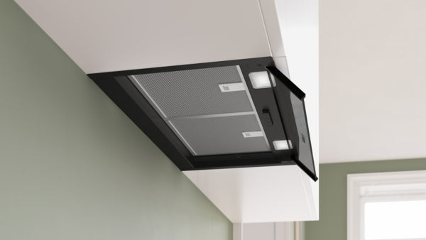 Bosch DBB65CC60B Series 4, Integrated Design Hood, 60 cm, clear glass, Matt black-3