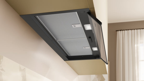 N 50, Integrated Design Hood, 80 cm, clear glass, Matt black-4