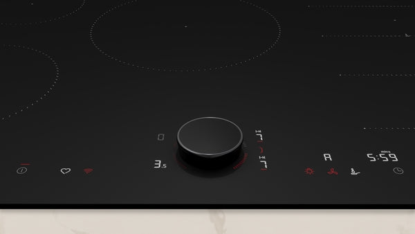 N 90, Induction hob, 80 cm, Matt black,-2