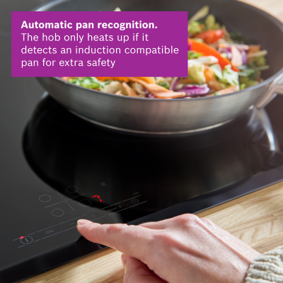 Bosch PIE631BB5E Series 4, Induction hob, 60 cm, surface mount without frame-4