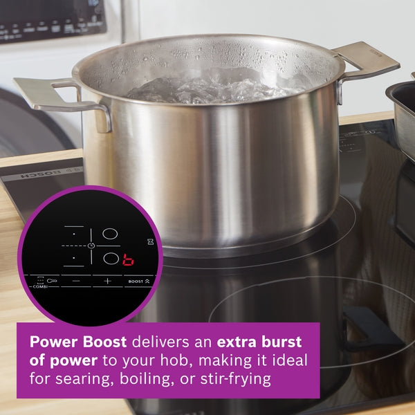 Bosch PWP611BB5B Series 4 Induction hob, 60 cm, surface mount without frame-14
