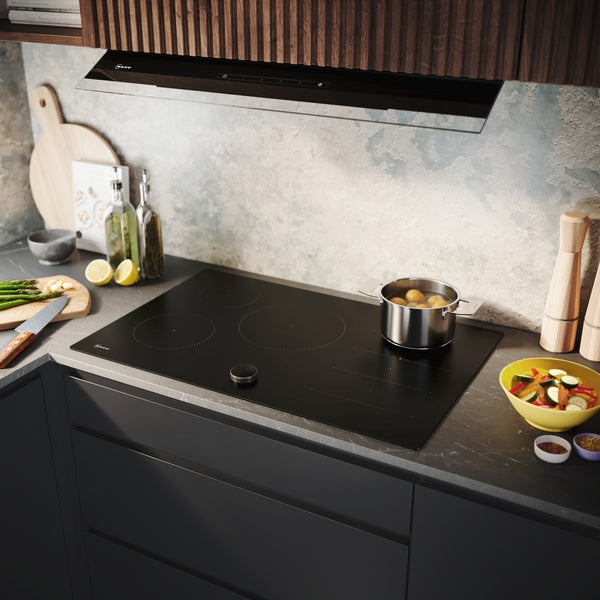 N 90, Induction hob, 80 cm, Matt black,-5