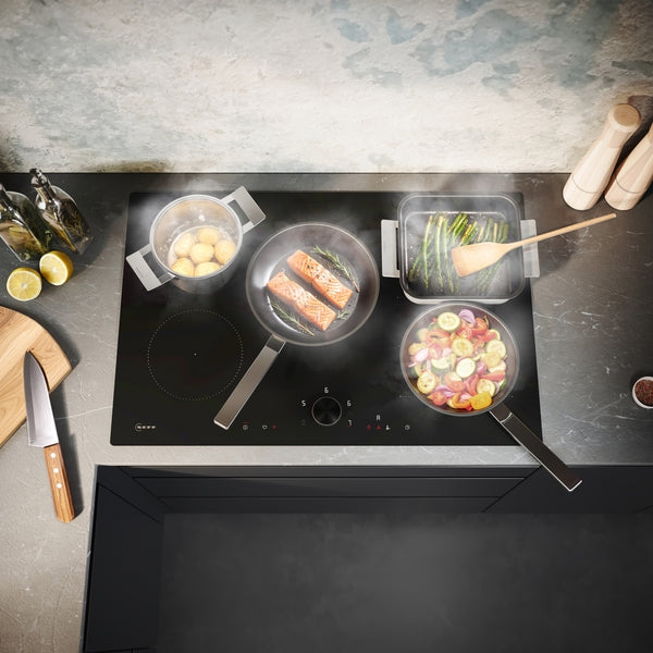 N 90, Induction hob, 80 cm, Matt black,-6