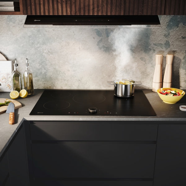 N 90, Induction hob, 80 cm, Matt black,-9