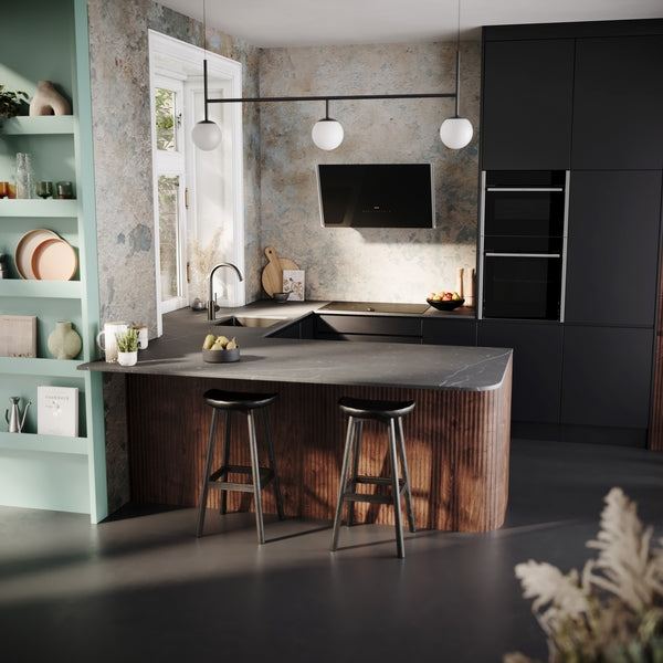 N 90, Induction hob, 80 cm, Matt black,-13