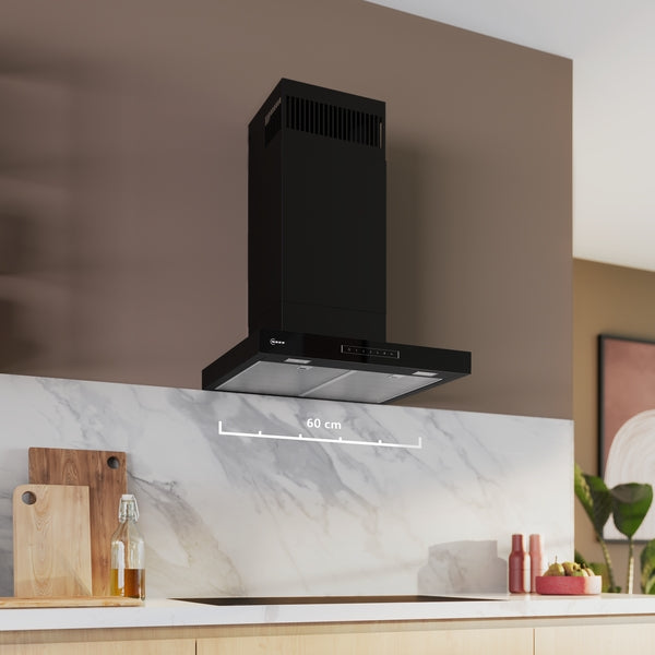 N 70, Wall-mounted cooker hood, 60 cm, Matt black-6