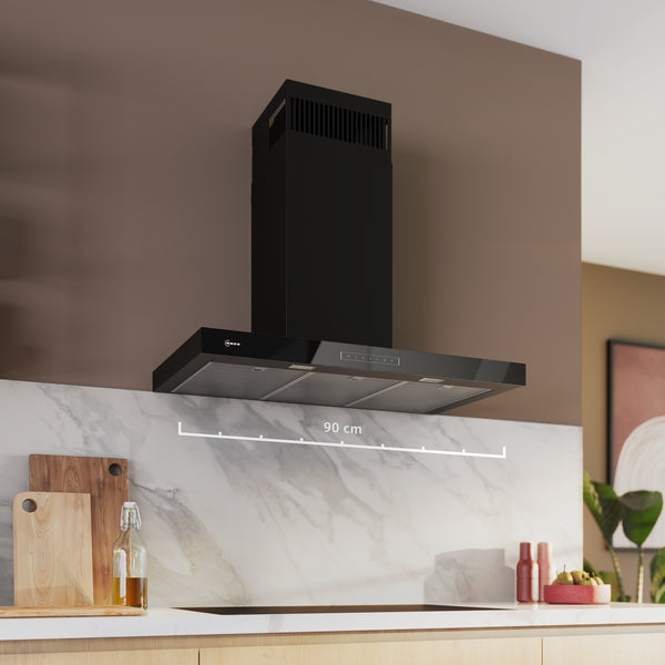 N 70, Wall-mounted cooker hood, 90 cm, Matt black-9