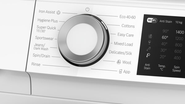 Bosch Series 6 WGJ25400GB Freestanding Washing Machine, 10kg Load, 1400rpm Spin, White-6