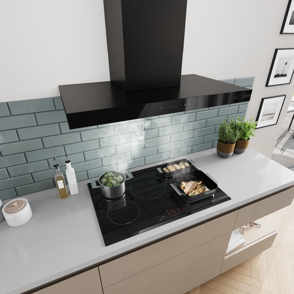 Bosch DWB97DN60B Series 6, Wall-mounted cooker hood, 90 cm, Matt black-12