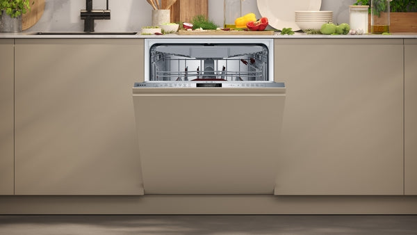 Neff N 70 S197ZCX08G, Fully-integrated dishwasher, 60 cm, Variable hinge