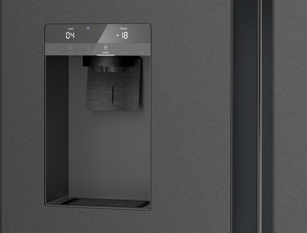 N 70, Multi Door American Fridge Freezer, 183 x 90.5 cm, Brushed black steel anti-fingerprint, Total No Frost-5
