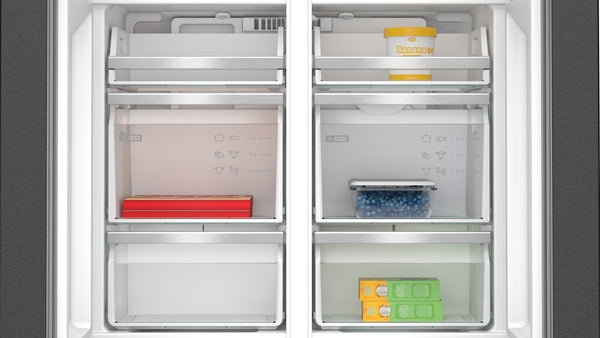 N 70, Multi Door American Fridge Freezer, 183 x 90.5 cm, Brushed black steel anti-fingerprint, Total No Frost-3
