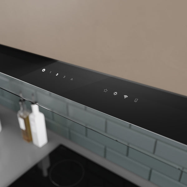 Bosch DBB97DP60B Series 6, Integrated Design Hood, 90 cm, clear glass black printed, Matt black-12