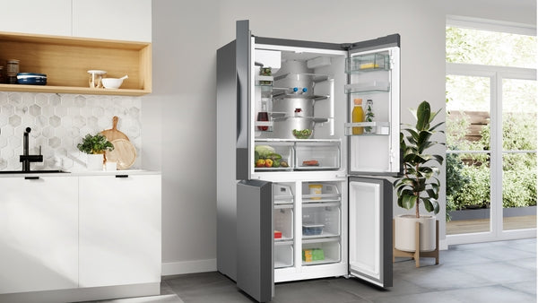 N 70, Multi Door American Fridge Freezer, 183 x 90.5 cm, Brushed black steel anti-fingerprint, Total No Frost-9