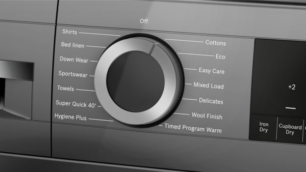 Bosch WQG245R2GB Series 6, Heat pump tumble dryer, 9 kg, Cast iron grey-3