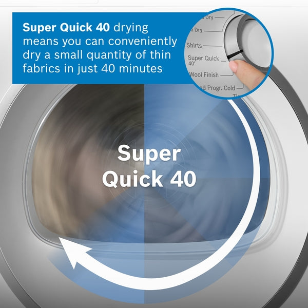 Bosch WRB247C9GB Series 8, Heat pump tumble dryer, 9 kg-13