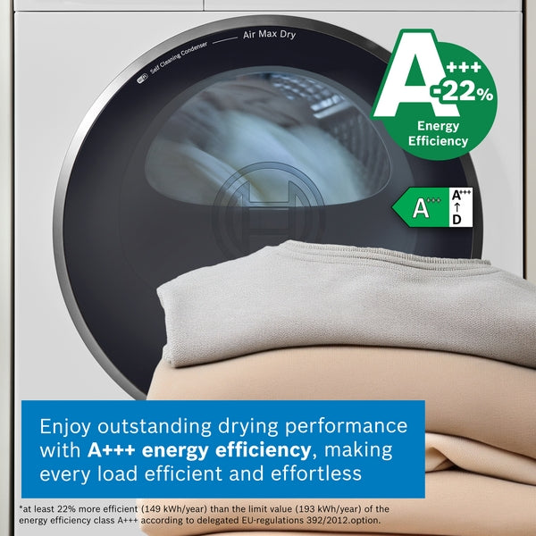 Bosch WRB247C9GB Series 8, Heat pump tumble dryer, 9 kg-8