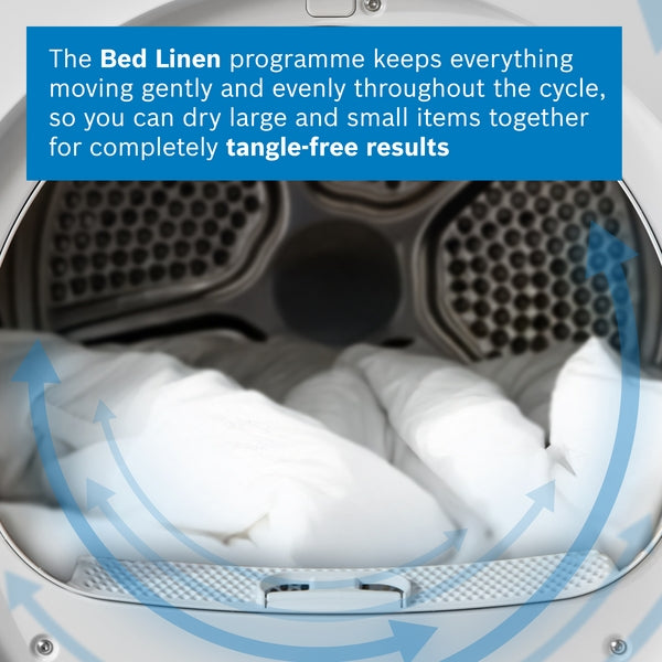 Bosch WQG24502GB Series 6, Heat pump tumble dryer, 9 kg-12
