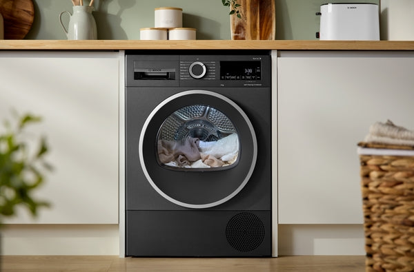 Bosch WQG245R2GB Series 6, Heat pump tumble dryer, 9 kg, Cast iron grey-17