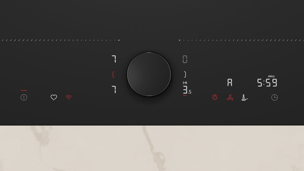 N 90, Induction hob, 60 cm, Matt black-2