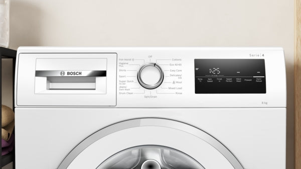 Bosch Series 4 WAN28254GB Freestanding Washing Machine, 8kg Load, 1400rpm Spin, White-5