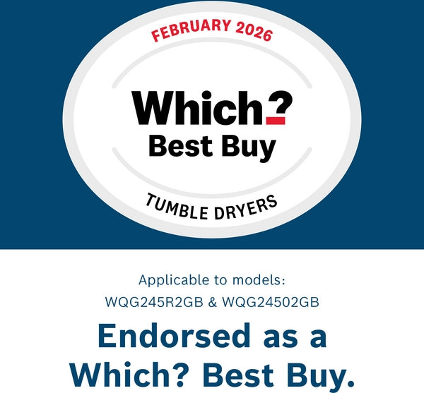 Bosch WQG245R2GB Series 6, Heat pump tumble dryer, 9 kg, Cast iron grey-24