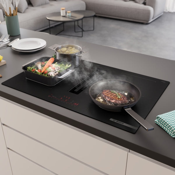 Bosch PVQ81AH26E Series 6, Induction hob with integrated ventilation system, 80 cm, Matt black-7
