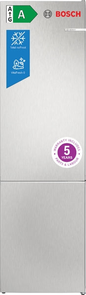 Bosch KGN392LAGG Series 4, Free-standing fridge-freezer with freezer at bottom, 203 x 60 cm, Stainless steel look-8