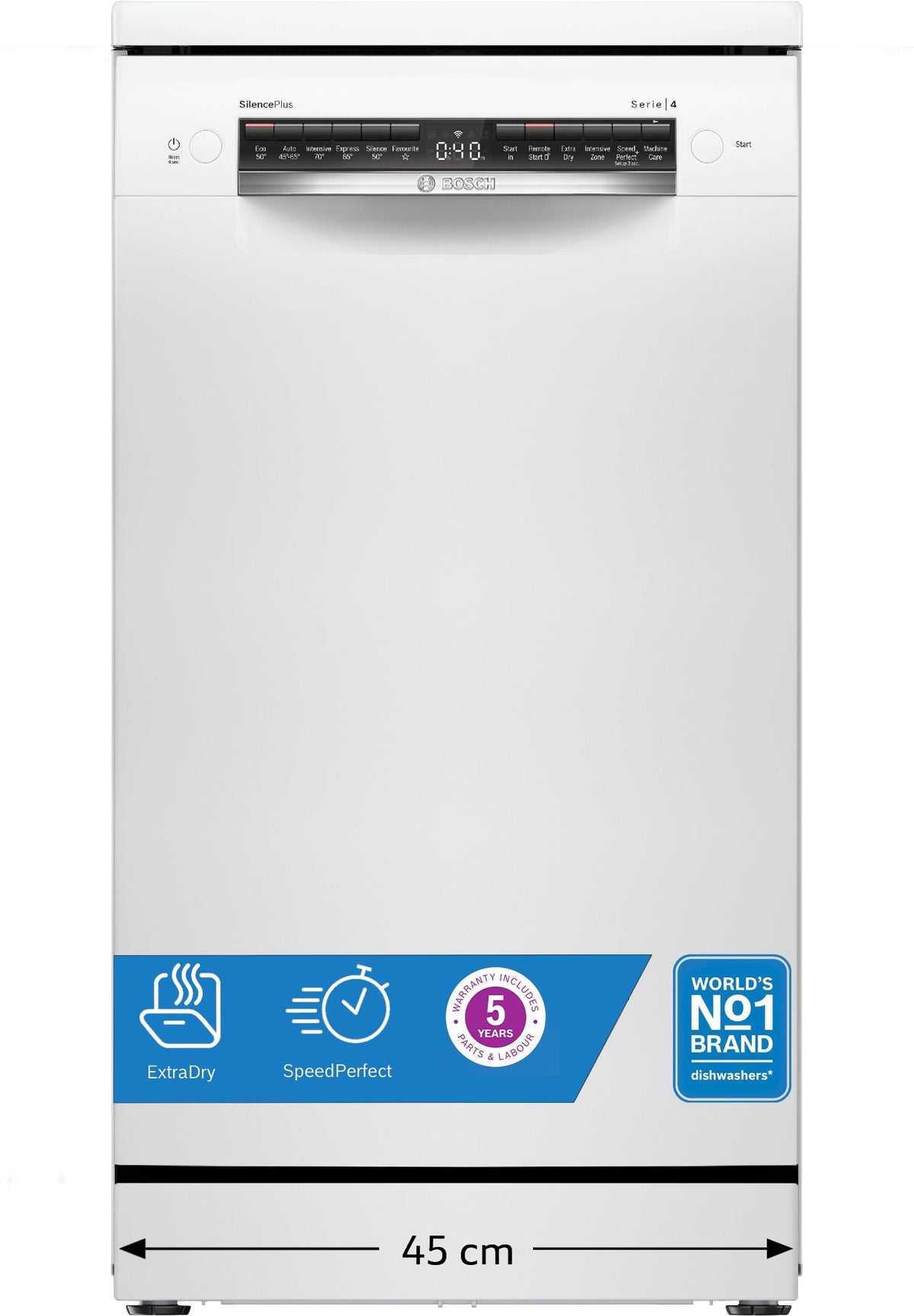 Bosch 45cm Dishwashers Series 4 SPS4HMW49G