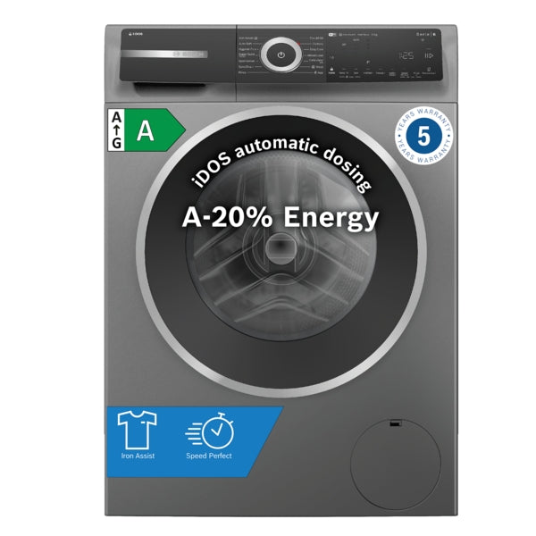 Bosch WGH254ARGB Series 6, Washing machine, front loader, 10 kg, max. 1400 rpm, Cast iron grey-2