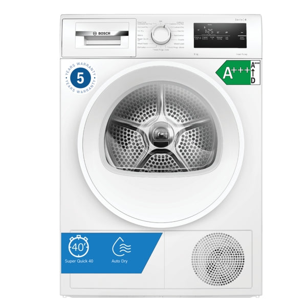 Bosch WTH85225GB Series 4, Heat pump tumble dryer, 8 kg-2
