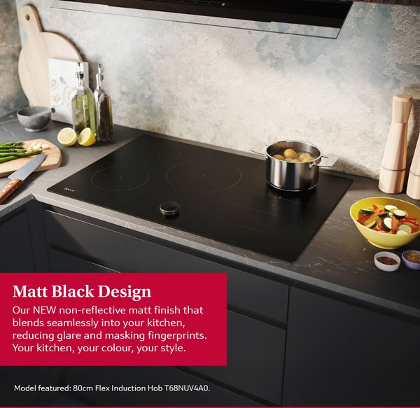 N 90, Induction hob, 60 cm, Matt black-8