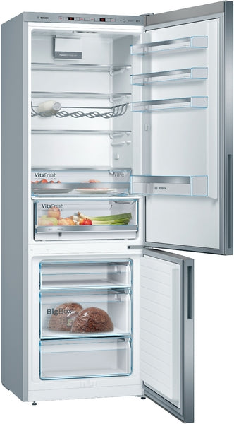Bosch KGE49AICAG Series 6, Free-standing fridge-freezer with freezer at bottom, 201 x 70 cm, Stainless steel-2