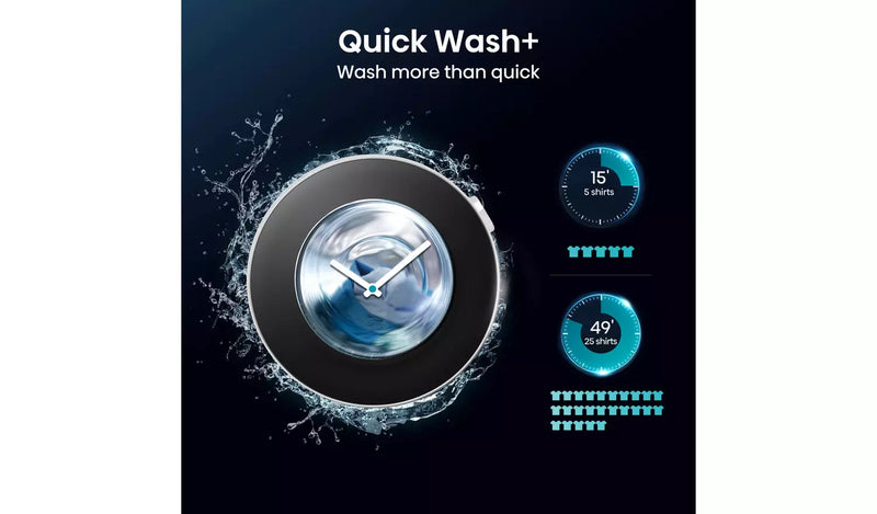 Hisense 12kg Freestanding Washing Machine 1400rpm LED Display Black-6