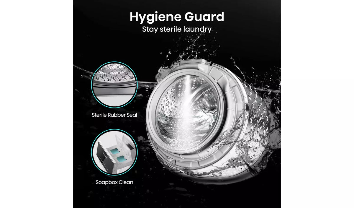 Hisense 12kg Freestanding Washing Machine 1400rpm LED Display Black-10