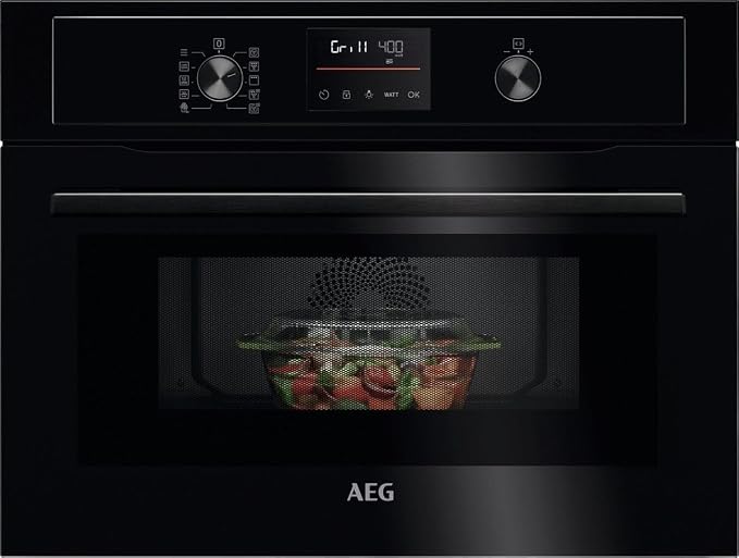 AEG KOX36506GB 5000 CombiAir Built-in Microwave Oven & Grill - Black