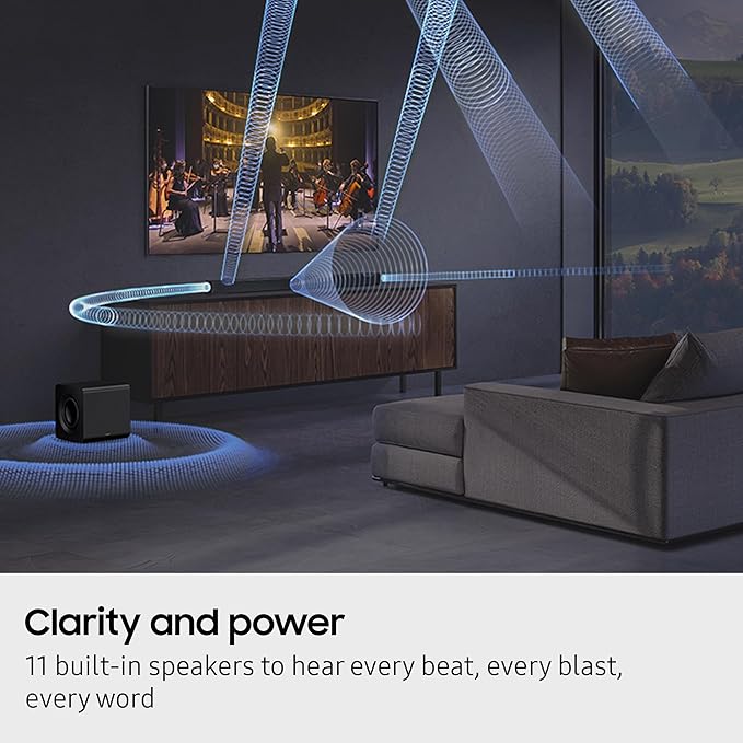 Samsung Q800F 5.1.2ch Q-Series Soundbar with Subwoofer, Dolby Atmos, Amazon Alexa, Apple AirPlay (2025)-2
