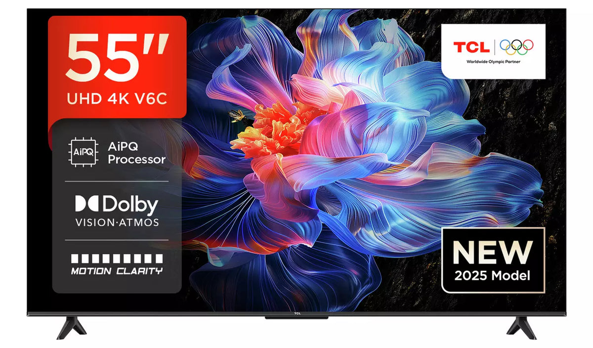 TCL 55V6C-UK 55" 4K Direct LED HDR Google TV