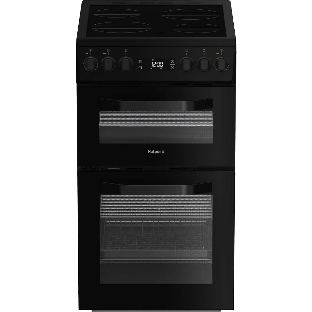 Hotpoint HDE5VDCB 50cm Electric Ceramic Cooker - Black