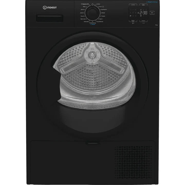 Indesit CYD92DBBUK 9kg Heat Pump Tumble Dryer - Black-1