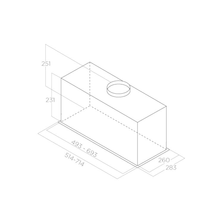 Elica 52cm Fold Canopy Hood-3