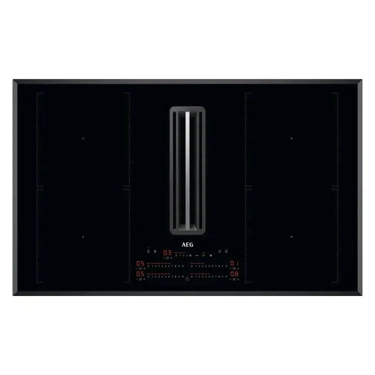 AEG CCE84751FB 8000 80cm Induction Extractor Hob [ducting-kit sold separately]