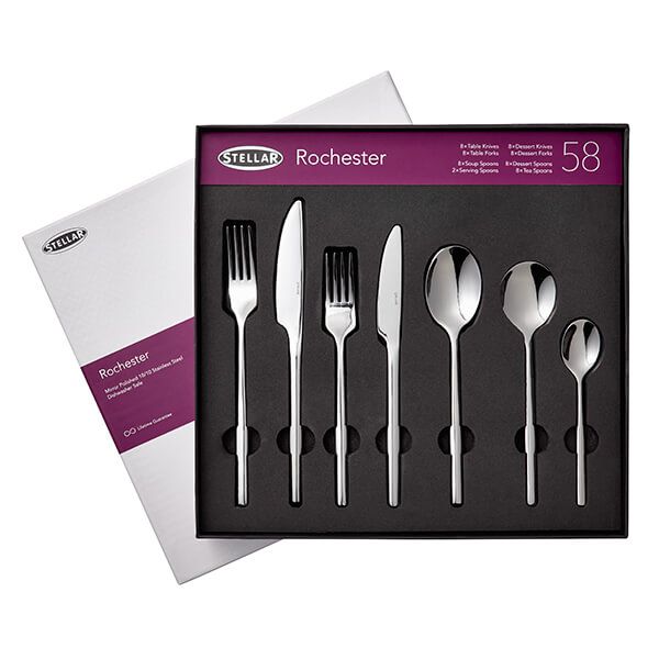 Stellar BL71 Rochester Polished 58 Piece Cutlery Set