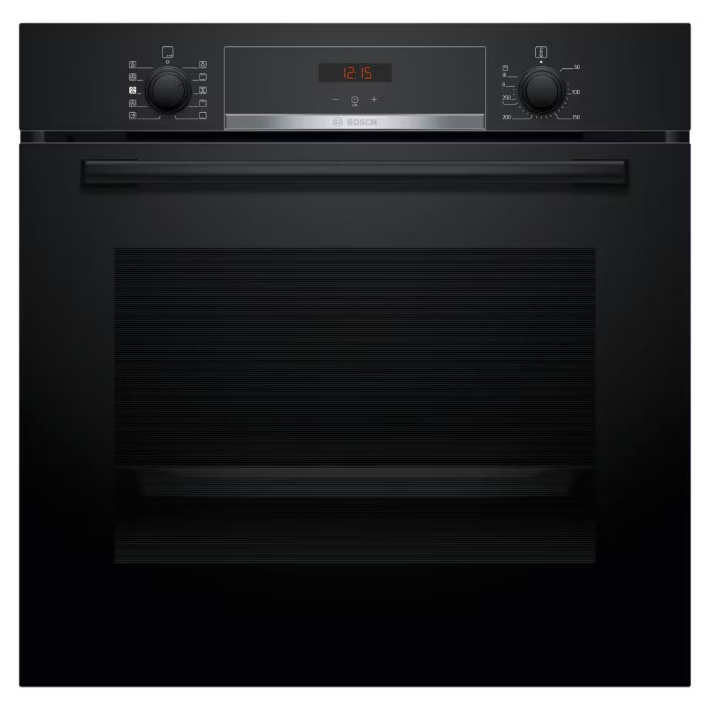 Series 4 Built-in oven with added steam function 60 x 60 cm Black