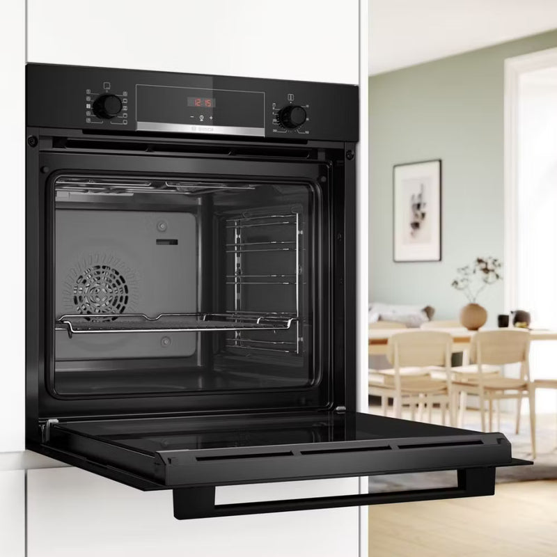 Series 4 Built-in oven with added steam function 60 x 60 cm Black-2